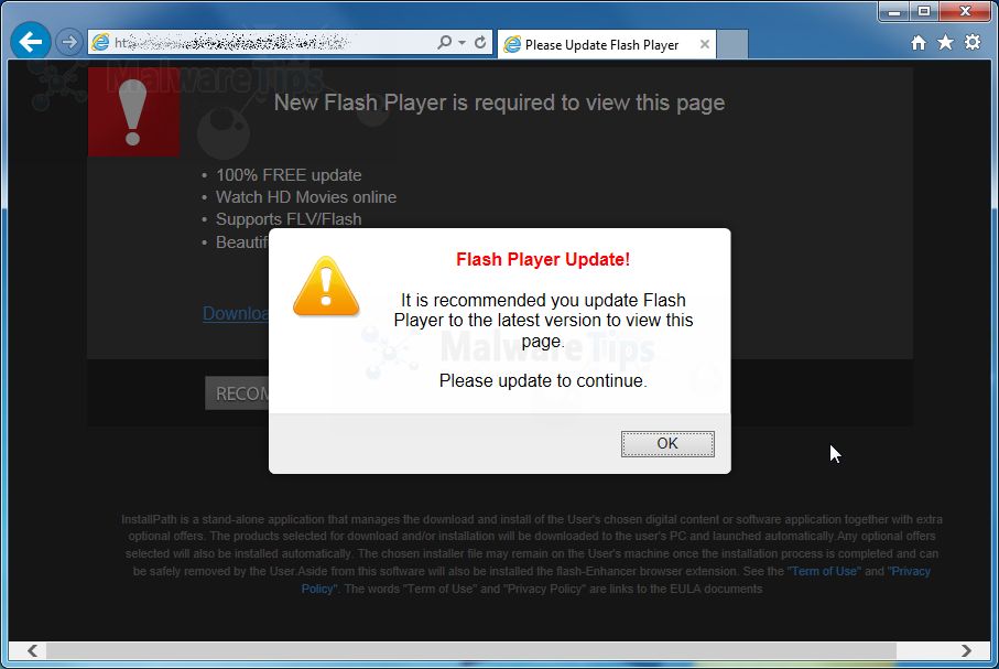 upgrade your adobe flash player for mac